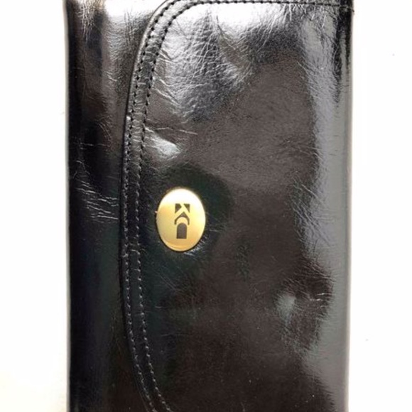 Kenneth Cole Leather Shoulder Bag Black - Picture 2 of 8